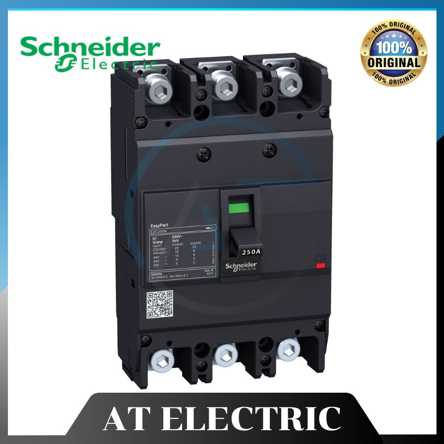 MCCB Schneider EZC250H3100-3P/100A