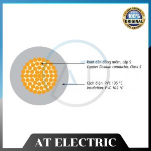Dây điện cách điện PVC CADIVI VCm 1×50 Sqmm-BL