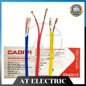 Dây điện đôi Cadivi VCmd 2×1.5 mm2 – 0.6/1KV