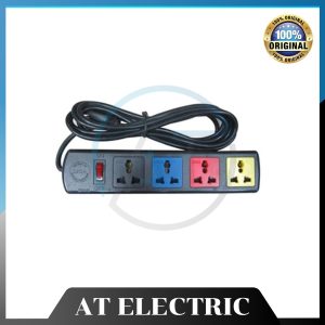 Ổ cắm điện LiOA 4 lỗ 3 chấu tích hợp chống giật 4D33N-CG