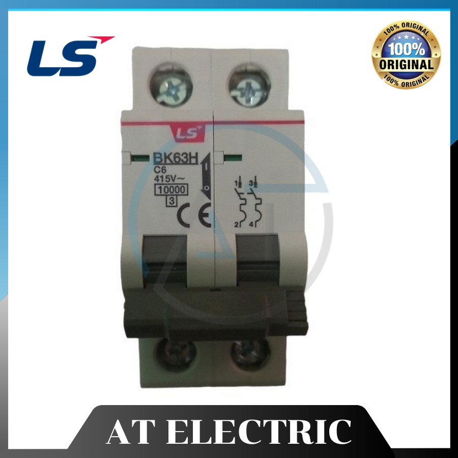 MCB LS BK63H 2P 6A
